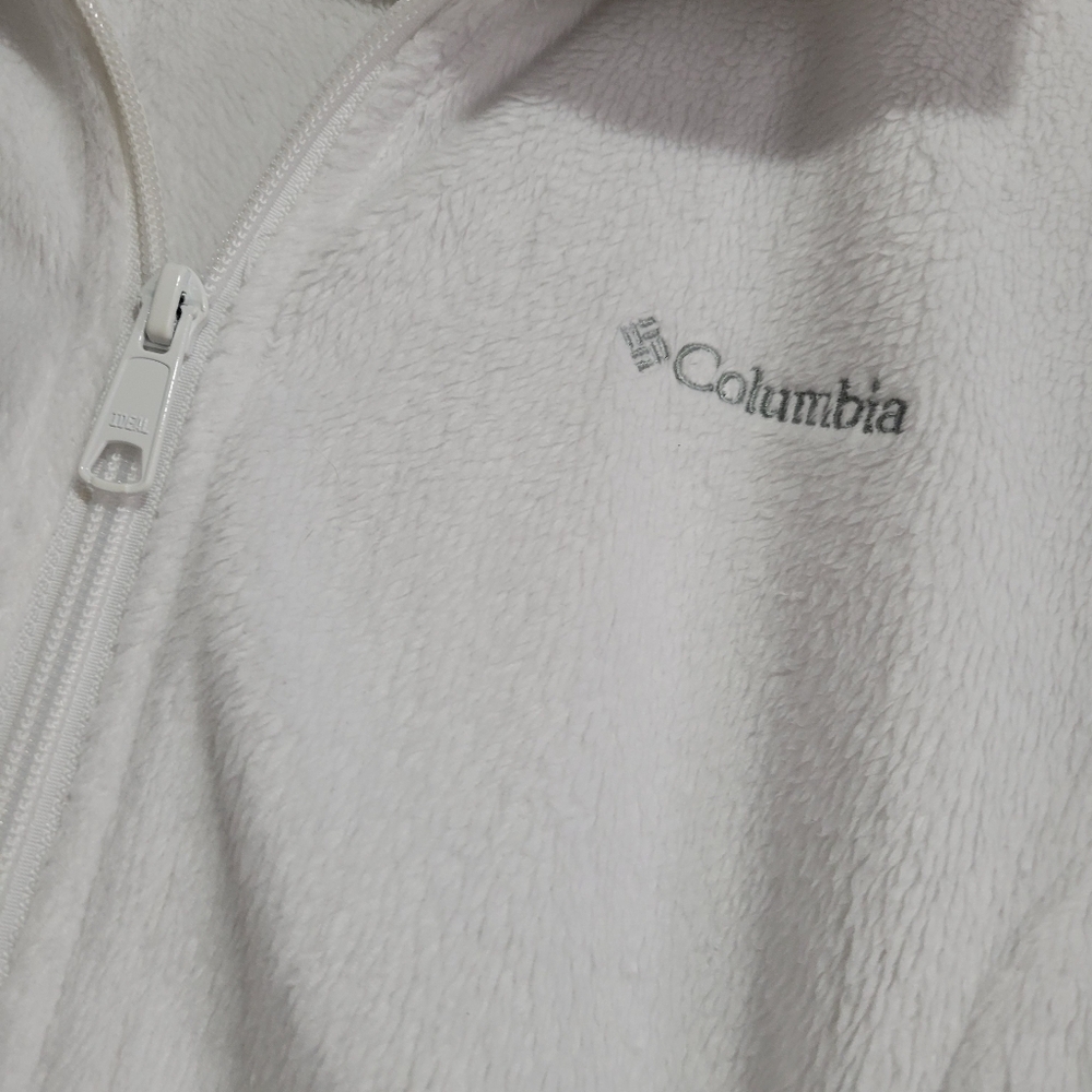 Columbia Soft White Fleece Jacket - Picture 3 of 9